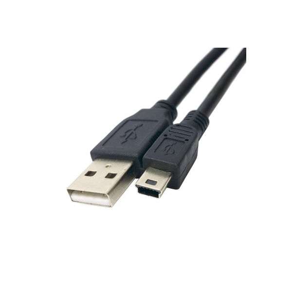 USB2.0 A male to usb mini b 5 zaklenjen z vijakom