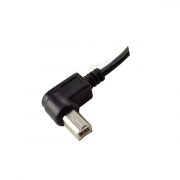 right angle B male printer short extension cable