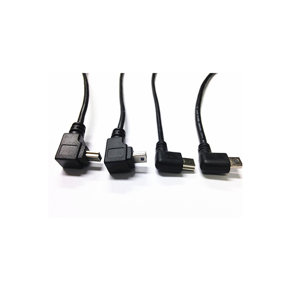 up angle USB Type A male to Mini B 5 Pin mannelijke kabel