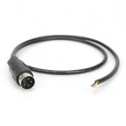 4 Pin DIN Plug male connector Audio open Cable