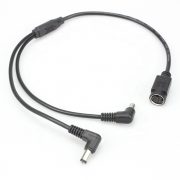 4 Pin Din To Dual 5.5 X 2.5mm DC Power Cable 