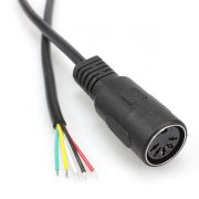 5 Pin DIN Hembra Conjunto de cable KVM