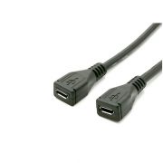 5USB'yi sabitle 2.0 Micro B Socket to Socket extension Cable