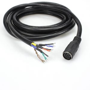 Microphone System Din 8 pin female open Pigtail Cable