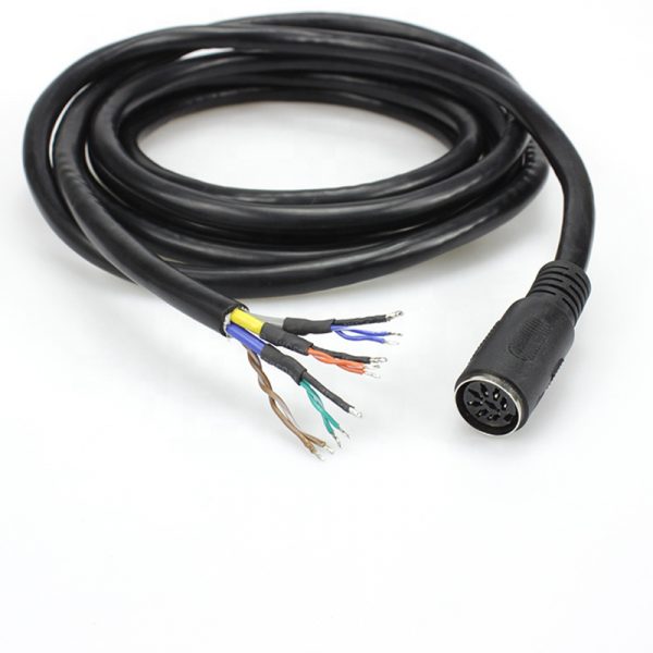 8 Pin Big Din Head Sterowanie sygnałem XLR Otwarty kabel 