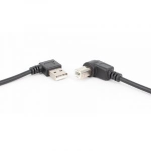 USB 2.0 A Male Left Angle to B Male Right Angle 90 Cable de grado