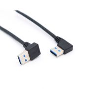 90 Grad Up Angle USB3.0 A-Stecker auf rechtwinkliges A-Stecker-Kabel