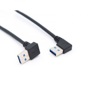 90 degree Up Angle USB3.0 A male to Right Angle A male Cable