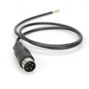 Big Midi Din 4 pin Male Cable to Open End