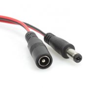 Black Red DC5.5 2.1mm Power Extender Cable