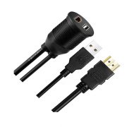 Samochodowy kabel do montażu na desce rozdzielczej USB2.0 HDMI do montażu podtynkowego na przewód AUX