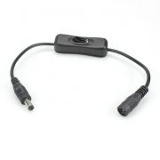 DC 2.1mm Inline Power Cable With ON OFF Switch