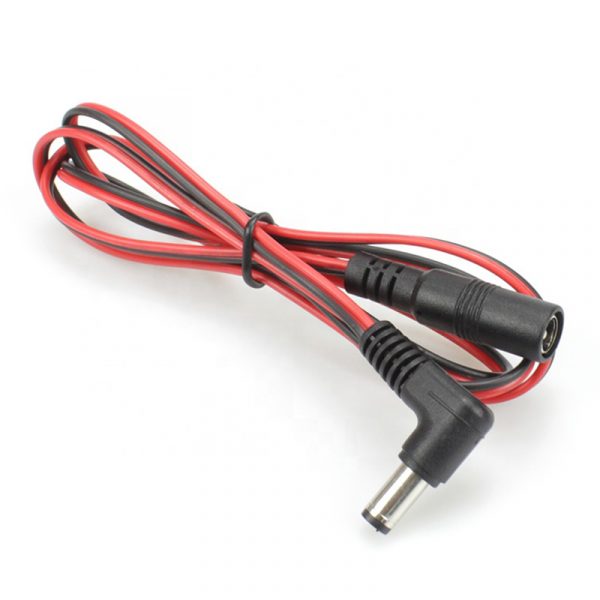 DC Power 5.52.1mm Male To Female Right Angle Cable