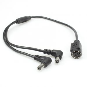 4 Pin Din female To Dual 5.5 X 2.5mm DC Power Cable