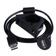 Flush Mount USB 2.0 Dashboard Panel Waterproof Male to Female Cable