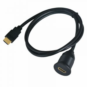 IP67 HDMI Typ A Stecker auf Buchse wasserdichtes Kabel