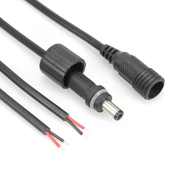 LED vattentät DC5.5×2.1mm Connector Cable