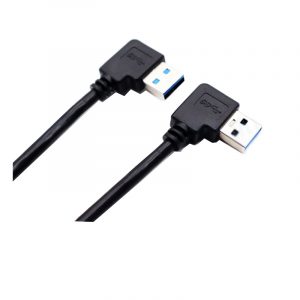 USB3.0 A 90 degree right angle to USB3.0 A Left angle Cable