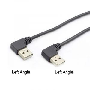 28AWG USB 2.0 Left Angle Type A to Left Angle Type A Cable