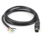 MD9 Mini Din 9 pin male connector open Cable