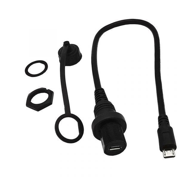 Micro USB2.0 Male To Female automotive Dashboard Cable