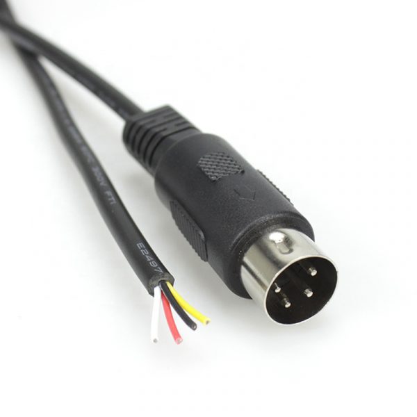 pin female socket Audio kale end Midi Kabel is voorzien van een Din 4 Pin Din-stekker Connector Kabel