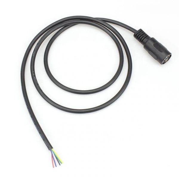 Microvitec Monitor Din 6 Pin żeński Otwarty kabel