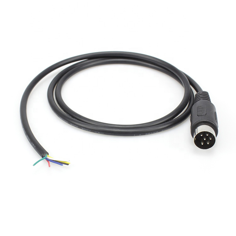Monitor Microvitec Din 6 pin maschio aperto Pigtail Cable