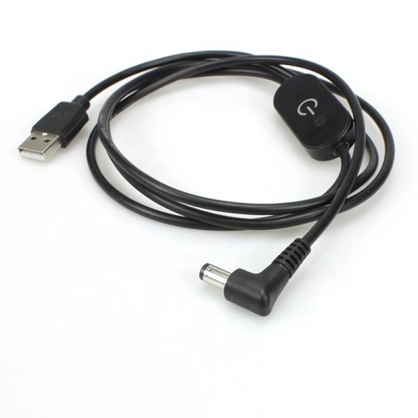 Mini LED Touch Switch USB to DC Power Cable