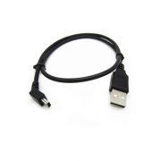 Mini USB B Type 5pin Male 45 Graad naar USB 2.0 mannelijke kabel