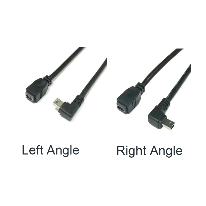 5 Пин USB 2.0 90 Градус Mini B Male to Mini B Female Cable