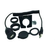 Outdoor Waterproof USB 2.0 Panel Mount Coiled extender Cable
