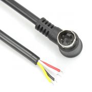 S-vídeo Mini DIN 4 Pin para cable de extremo abierto