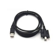 Šroubový zámek USB 2.0 Polovina konektoru Pin Male Cable má dvě montážní 'ucha
