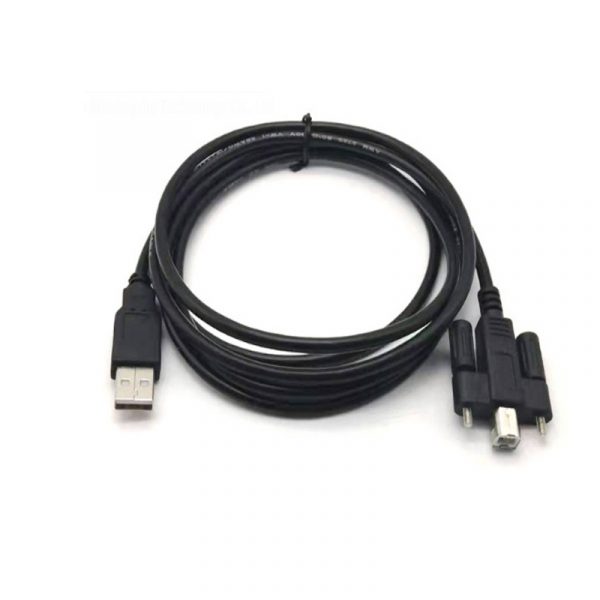 USB נעילת בורג 2.0 AM to BM Scanner Printer Cable