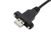 Screw type USB 2.0 A male to female Cable with Screw Hole