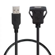 Single Port USB Male to Female Car Mount Flush Panel Cable