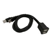 Two ports USB 2.0 Dashboard Panel Flush Mount Extension Cable