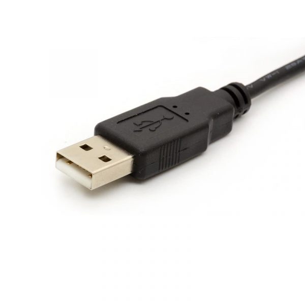 USB 2.0 Um macho para USB B macho em ângulo esquerdo 90 grau cabo