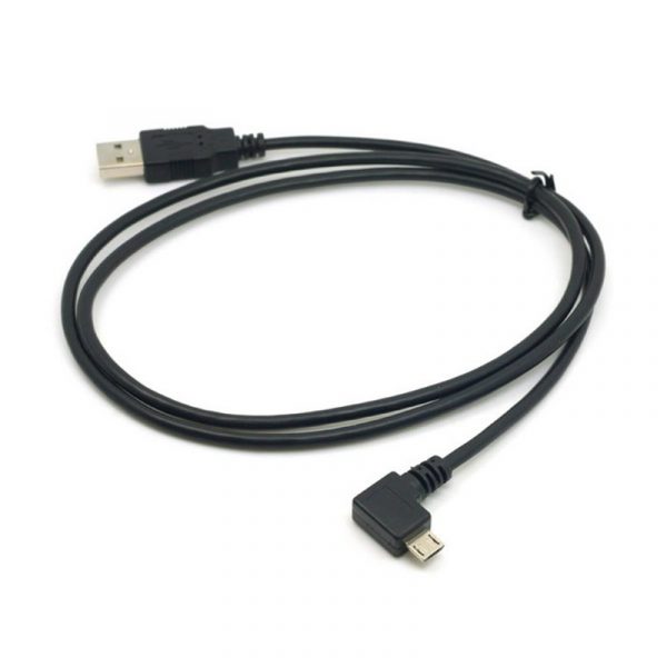 USB 2.0 Ein Männchen nach rechts 90 Grad Winkel Micro-USB-Kabel