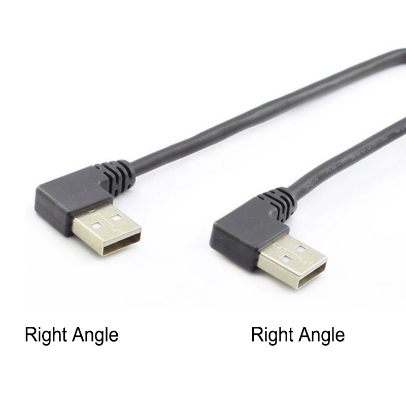 USB 2.0 직각 90 AM-AM 엘보우 케이블도