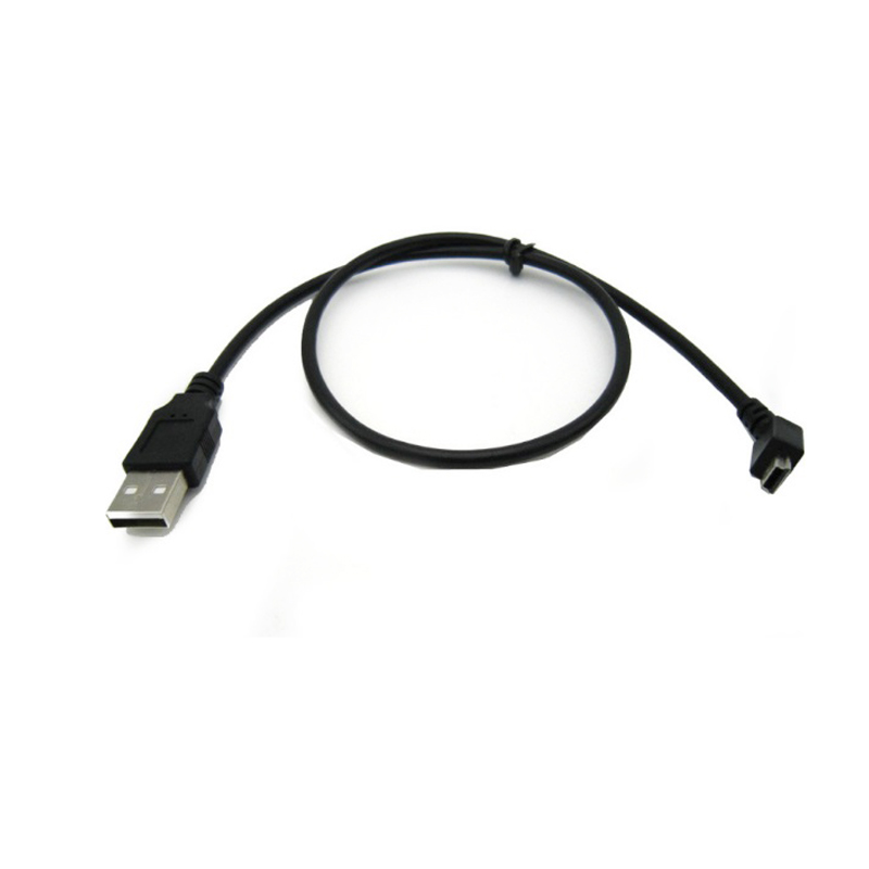 USB 2.0 A a 135 ángulo de grado 5 Pin Mini B USB 2.0 Cable