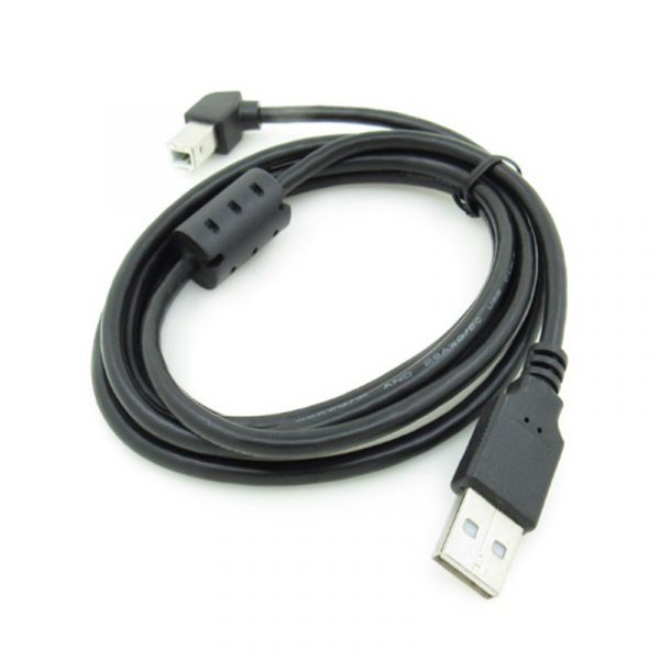 USB 2.0 A Type Male to B Type Angled 135 Degree Cable