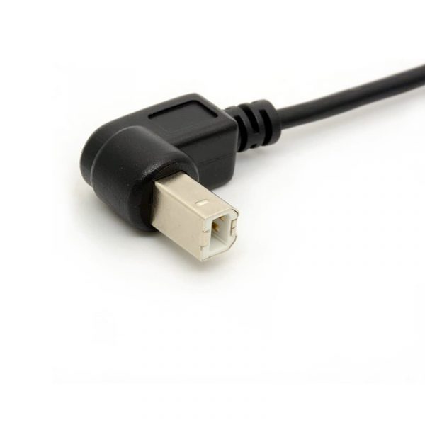 USB 2.0 Α Τύπος Αρσενικό σε Β Πληκτρολογήστε Γωνία 90 Πτυχιακό καλώδιο