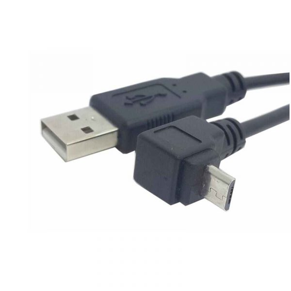 USB 2.0 een naar 90 degree up angle 5 pin Micro B Elbow Cable