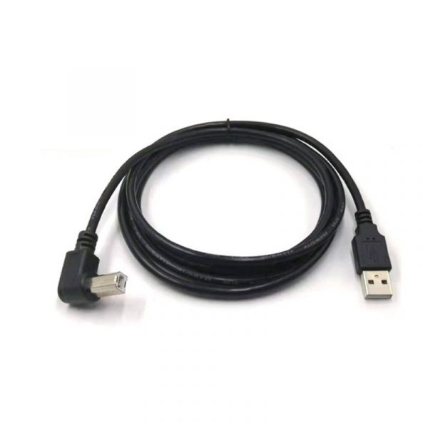 USB 2.0 A to B Right Angle Printer Scanner Cable