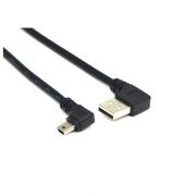 יו אס בי 2.0 A to Mini USB 2.0 90 Degree Right Angle Cable