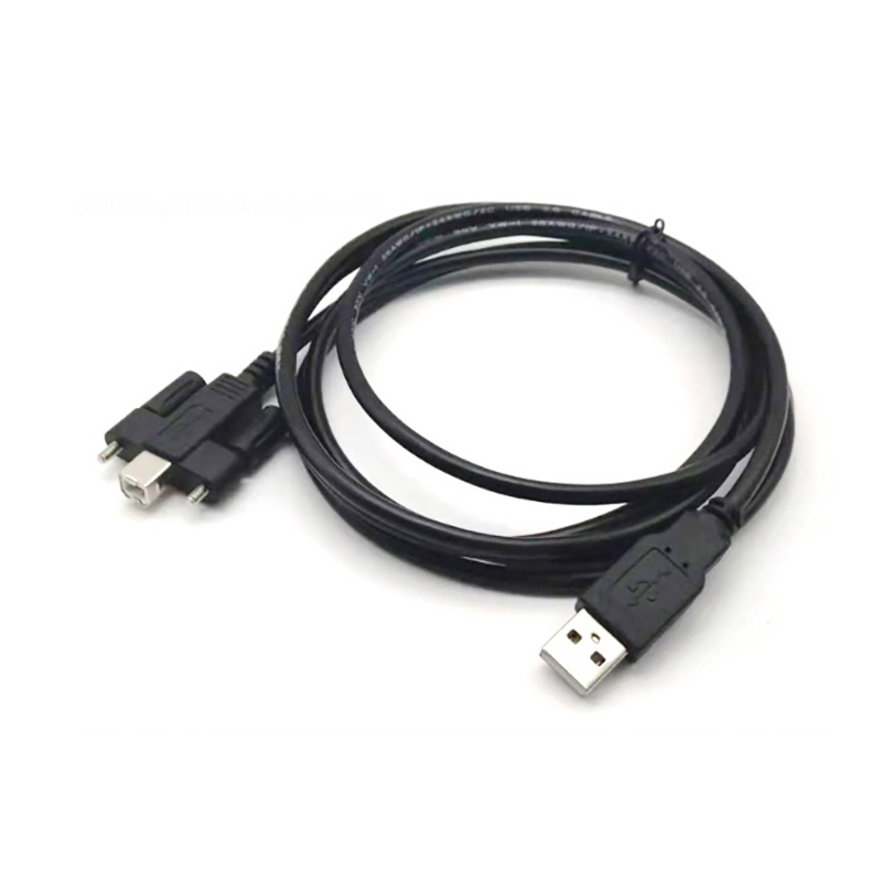 Verrou à vis USB 2.0 Le câble B femelle à montage sur panneau B femelle peut être utilisé pour étendre la connexion de tous vos périphériques USB à votre ordinateur
