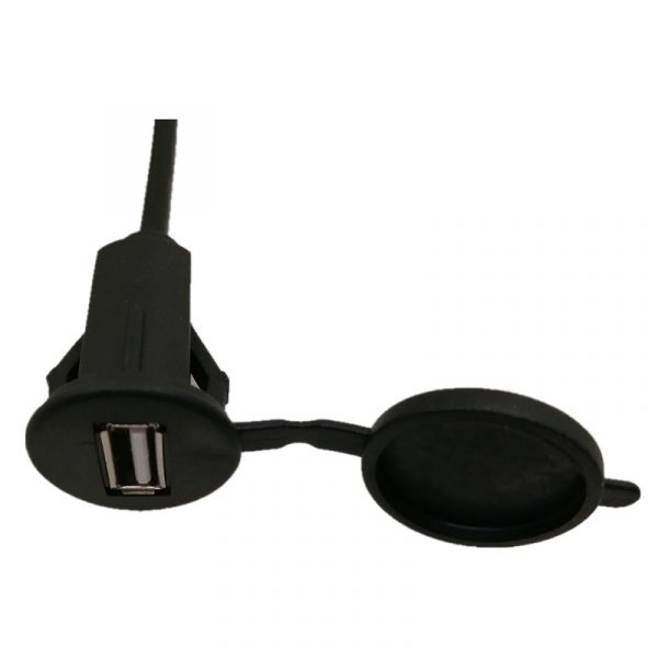 USB 2.0 Male to Female Panel Mount Cable with Waterproof