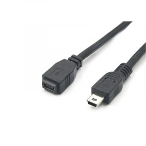 USB 2.0 Mini B Mâle 5 Broche vers USB Mini B Femelle 5 Câble à broches